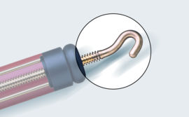 Gancio filettato in ottone del tenditore